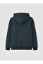 Ozmarka New Season Petrol Hooded Men's Zippered Sweatshirt - 6