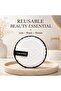 Trio Clean Sponge Makeup Remover Pad white Cotton Reusable, Soft Texture - 2