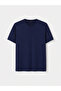 Vizyon New Season Navy Blue Regular Fit Dry Touch Thick Fabric T-Shirt /03 - 4