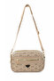 Women's Monogram Patterned Multi-Compartment Long Strap Cross Shoulder Bag