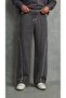 Men's Smoked Baggy Sweatpants with Front Pleats and Wide Legs - 8