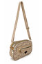 Women's Monogram Patterned Multi-Compartment Long Strap Cross Shoulder Bag - 3