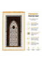 Premium Islamic Prayer Mat 70 x 110 cm Soft Comfortable Prayer Rug with Elegant Mihrab Pattern, Decorative Tassel Fringe, Durable Woven Fabric and Non-Slip Backing for Home, Mosque & Travel - 3