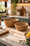 Veyra Set of 2 Decorative Rope Baskets – Woven Texture, Natural Design, Multi-Purpose Storage and Decoration Basket, for Home and Living Spaces - 2