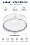 26 cm Ceramic Cake Pan with Lid, Pastry Presentation Plate - 3
