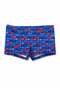 Benetton Boys' Fish Pattern Swim Shorts 3-8 Years Blue