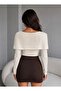 Women's Shoulder Cape Accessory Detailed Blouse - 2