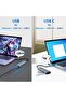 محول إيثرنت جيجابت USB C ومحور USB 3.0 بثلاثة منافذ لأجهزة MacBook وXPS وSurface Pro وLinux وC - 3