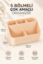 Glow Series Daisy 5-Compartment Multi-Purpose Organizer – Makeup, Cosmetics, and Desktop Organizer - 2