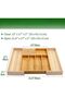 Kitchen Organizer Bamboo Silverware Drawerwith Divider 17x21 in - 2