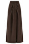 Skirt-Looking Bitter Brown Double-Breasted Trousers