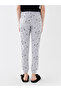 Özmarka New Season Elastic Waist Patterned Women's Pajama Bottoms - 4