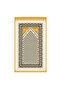 Premium Islamic Prayer Mat 70 x 110 cm Soft Comfortable Prayer Rug with Elegant Mihrab Pattern, Decorative Tassel Fringe, Durable Woven Fabric and Non-Slip Backing for Home, Mosque & Travel