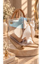 Davinci Women's Transparent Bamboo Handle Hand and Shoulder Bag with Gold Chain Strap and Inner Bag - 3