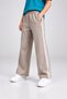 Girl's Double Striped High Waist Wide Leg Sweatpants - 4