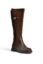 Z973552209 Brown Flat Sole Women's Boots - 7
