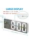 Digital Alarm Clock, Adjustable Brightness, Voice Control, Digital Clock with Large Display L - 6