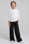 Girls' Oysho Fabric Wide-Leg Sweatpants with Elastic Waistband and Laces