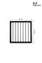 Heat Resistant Trivet 20X20 cm – Metal Pot Mat Black - 3