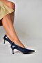 Z676026060 Navy Blue Rustic Thin Heeled Women's Stiletto Shoes - 2