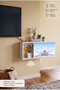 Wooden Decorative Wifi Box Sliding Wall Mounted Fuse Box Storage Socket Modem Cable Hider