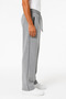 Men's Baggy Gray Sweatpants Winter Style with Side Piping and Zipper Pockets - 3