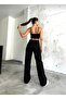 Ola Women's Black Casual High Waist Lycra Wide Leg Denim Jeans - 3