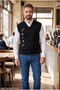Men's Black Anti-Pilling Standard Fit Regular Cut V-Neck Knitwear Sweater - 6