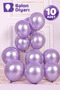 10Pcs Metallic Lilac Balloon Stylish Party Balloon
