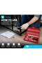 Socket Ratchet Wrench Set, 46 Pcs, 1/4" Drive, with Storage Case, Metric Bit Socket and Extension Ba - 4