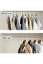 Hanger Hooks Extender, Space Saving Clothes Connector Triangles, Maximizes Closet Space, Stacking Ga - 5