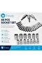 Socket Ratchet Wrench Set, 46 Pcs, 1/4" Drive, with Storage Case, Metric Bit Socket and Extension Ba - 5