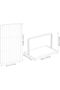 2pcs Iron Mesh Refrigerator Divider for Freezer Shelf Breathable Partition for Food Storag - 2