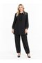 Beadwork Detailed Sleeves and Collar Trim Modal Spandex Blended Double Suit - 2