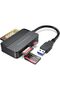 Memory Card Reader, 4-in-1 SD Card Reader, USB 3.0 TF/Micro SD/MS/CF Card Reader, Compact High-Speed