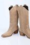 Laceless, Zipperless Genuine Leather Long Cowboy Boots 346-1682 Women's Boots - 8