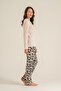 Women's Better Than Yesterday Cream Long Sleeve Pajama Set Pc9299-S-V1 - 8