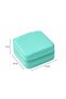 Portable Mirrored Jewelry Box Travel Type Zipper Jewellery Organizer Ring Earrings Necklace Storage Case - 2