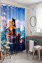 Catanic Patterned Bathroom Curtain, Shower Curtain, Bathtub Curtain 175X200Cm - 5