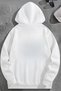 Unisex 3 Thread Cotton White Calif1850 Print Loose Fit Sweatshirt Hoodie - 2
