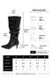 Women's Oslo Black Crocodile Heeled Bellows Stylish Style Daily Comfortable Boots - 5