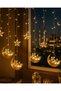 Crescent Star Led Ramadan Light 3 Meters Decorative Curtain Lighting