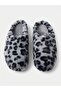 Women's Leopard Pattern Winter Comfortable Sole Home Garden Plush Slippers - 4