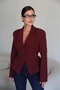 Blazer Jacket with Side Laces and Eyelet Detail
