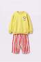 Kids Cool Cats Club School Sweatshirt and Striped Sweatpants Set