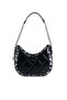 Black - Leopard Gray Plain Women's Shoulder Bag Sp1168