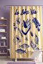 Yellow La Dolce Vita Patterned Bathroom Curtain, Shower Curtain, Bathtub Curtain 175X200Cm
