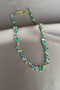 Vip Blue Geometric Stone Detailed Necklace - 2