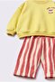 Kids Cool Cats Club School Sweatshirt and Striped Sweatpants Set - 4