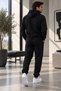 Men's Hooded 3 Thread Tracksuit Set - 3
